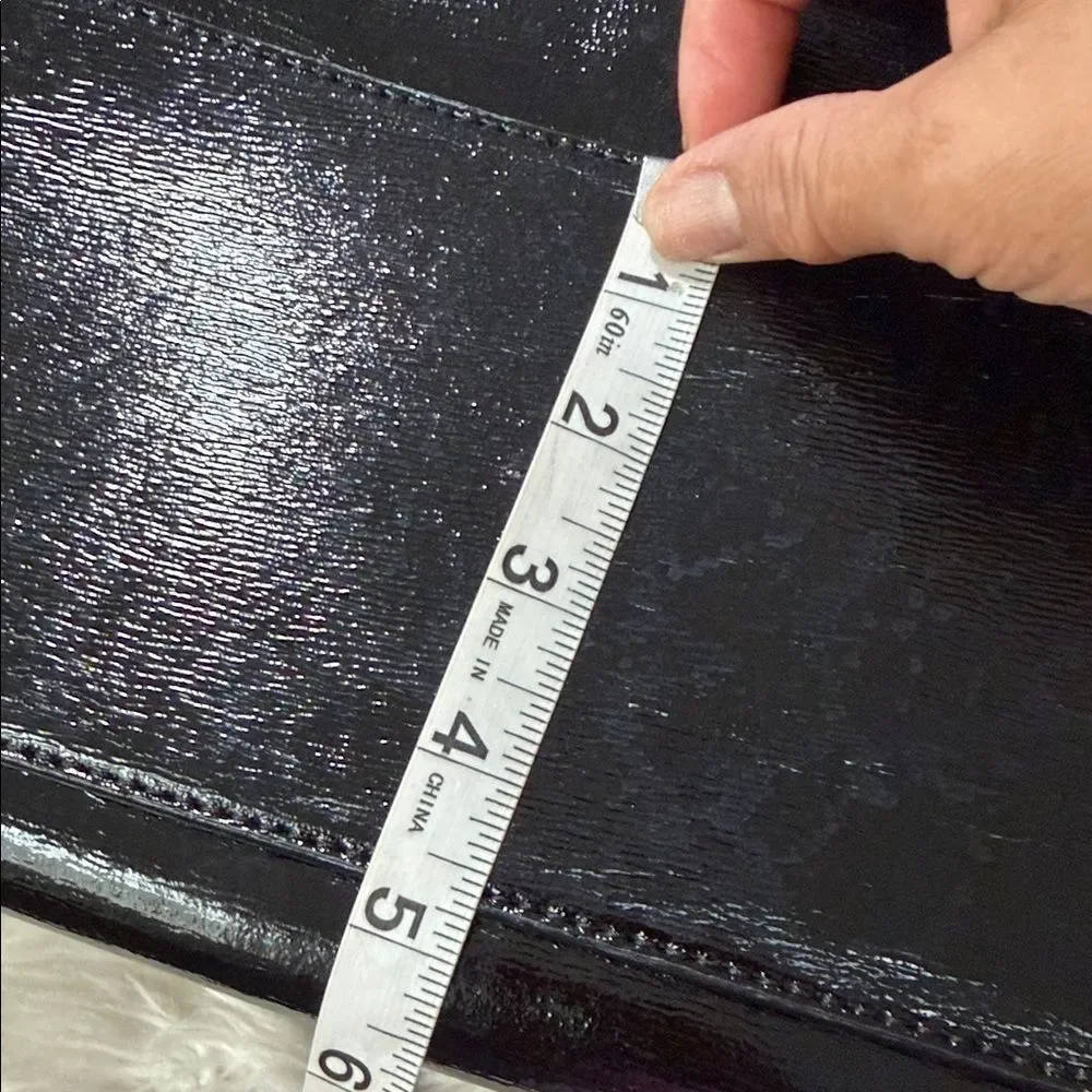 Michael Kors Shiny Black Satchel - Picture 6 of 12
